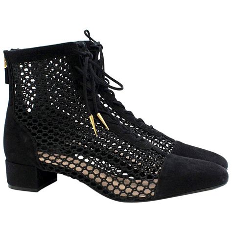 dior mesh boot|Dior designer ankle boots.